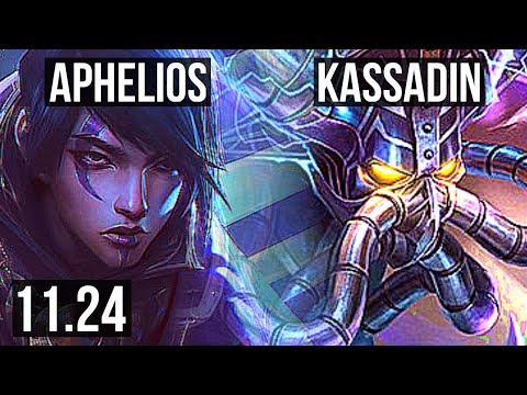 APHELIOS vs KASSADIN (MID) | Legendary, 500+ games, 14/3/3 | EUW Diamond | 11.24