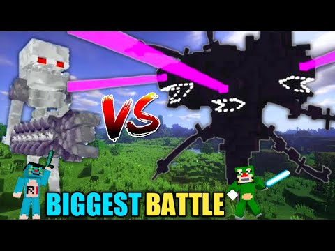 ROCK INDIAN GAMER - Minecraft | Biggest Battle With Wither Storm Vs Pime Skeleton | With Oggy And Jack | Minecraft Pe |