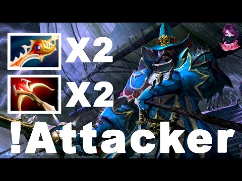 !Attacker TOP Kunkka 2 Rapier 50.000 DMG  Highlights #dota2