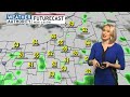 Stubborn Showers Stick Around Gradually Warming Up