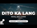 Dito Ka Lang - Moira Dela Torre (Male Key - Piano Karaoke)
