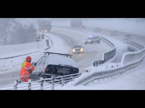 Snökaos i Göteborg.