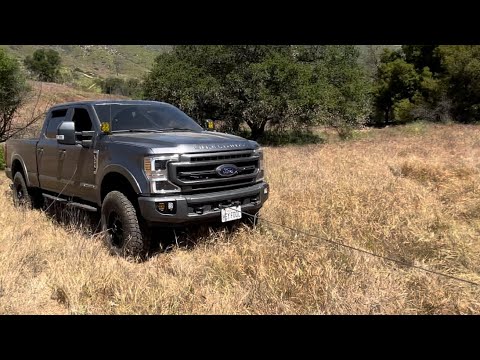 First time using my Ford Performance winch in my F-350 Tremor