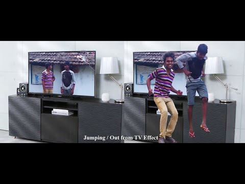 Jumping out from TV Effect - using After Effects