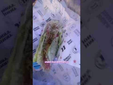 unwich from jimmy john’s review, i miss my bread😭 #unwich #lettucewrap #jimmyjohns #fyp #mukbang