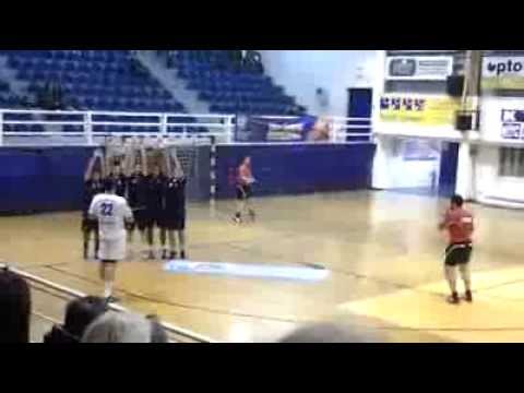 Amazing Handball goal Uros Zivulovic