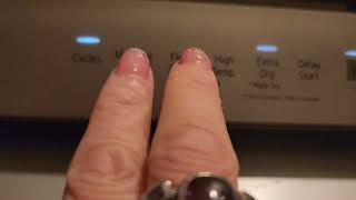 LG dishwasher basic model -child lock (CL) RESET