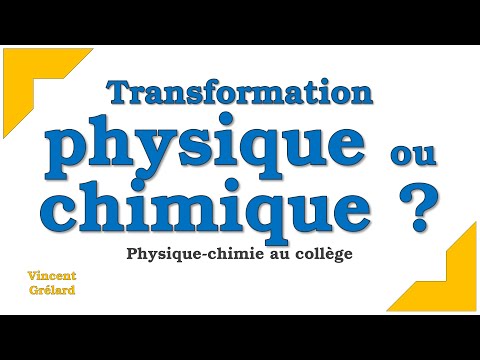 Transformation physique ou chimique ? | Physique-Chimie au collège