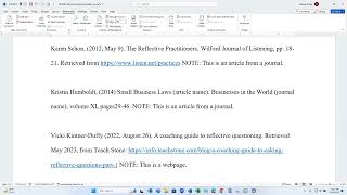 Microsoft Word Citations Tutorial
