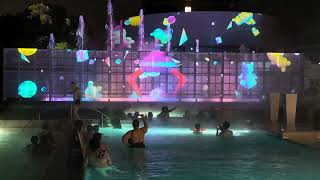 別府溫泉 杉乃井飯店泳池水舞秀