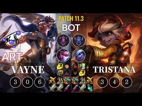 RJ Art Vayne vs Tristana Bot - KR Patch 11.3