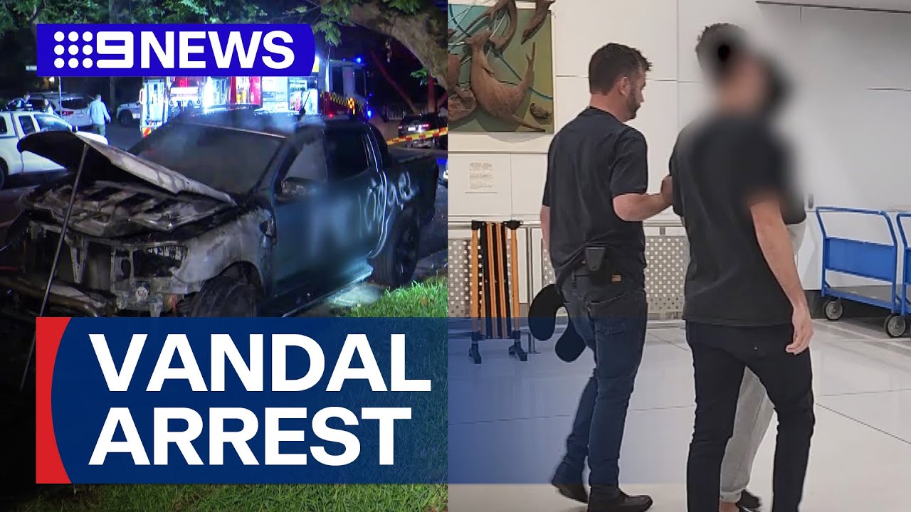 Man arrested over antisemitic vandalism in Sydney | 9 News Australia