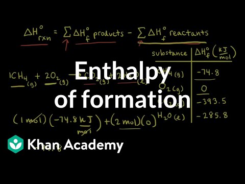 Enthalpy of formation | Thermodynamics | AP Chemistry | Khan Academy