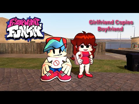 Friday Night Funkin: Girlfriend Copies Boyfriend