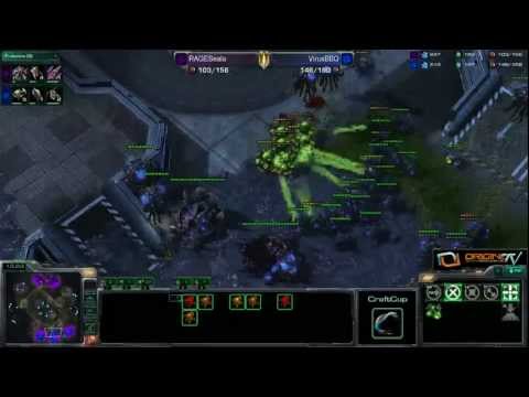 [LIVE-060] ZvZ RAGESeala vs VirusBBQ - Craftcup - Starcraft 2