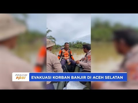 POLRES ACEH SELATAN EVAKUASI KORBAN BANJIR