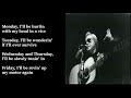 George Jones - Finally Friday LYRICS