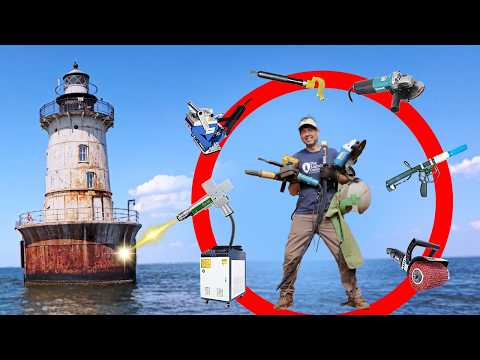 Can A Laser Clean Our Rusty Lighthouse? Project Lighthouse EP 13