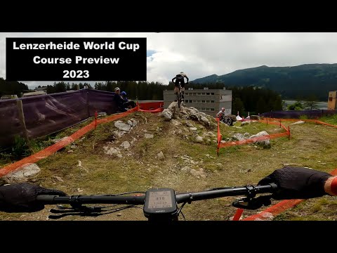 2023 Lenzerheide UCI MTB World Cup course preview | GoPro lap with Max Brandl