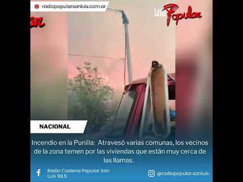 Incendio en la Punilla: Atravesó varias comunas