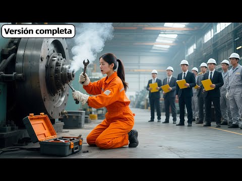 100 Ingenieros Fallaron Con La Máquina,Pero una Conserje La Arregló En 1 Minuto...¡Y Su Vida Cambió!