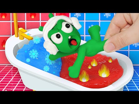 🔴LIVE:  Hot and Cold Challenge ❤️💙 | 24 HOURS+ Pea Pea Episodes in HD 💚