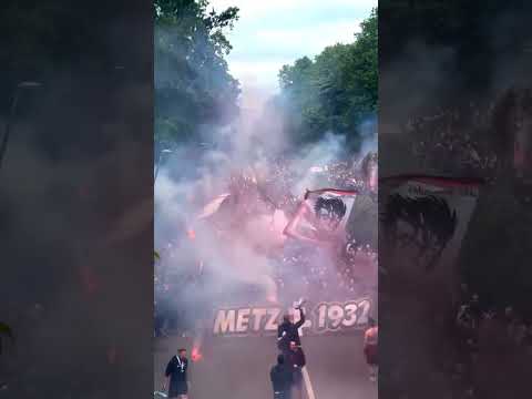 Corteo Metz fans before against ASSE | Ligue 1 Playoff 🇫🇷🔥 #ultras