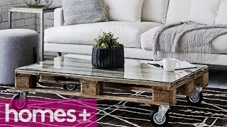 DIY PROJECT: Pallet coffee table - homes+