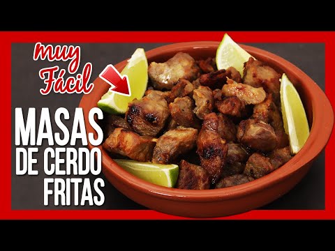 😋 Cómo Hacer MASAS DE CERDO FRITAS ► Receta de Masitas de PUERCO Fritas a lo CUBANO