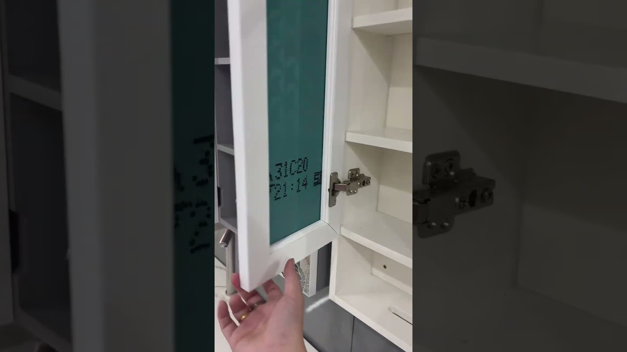 CANBESTO Combo Nhà Tắm Thông Minh CL10-002-TR.01 – Tủ Lavabo Treo Tường MDF Chống Thấm + Gương LED + Vòi + Xả – Thiết Kế