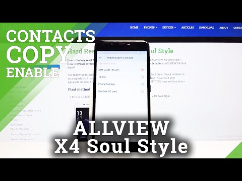 How to Copy Contacts in ALLVIEW X4 Soul Style - Move Numbers