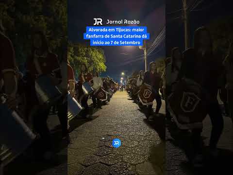 Alvorada em Tijucas: maior fanfarra de Santa Catarina dá início ao 7 de Setembro
