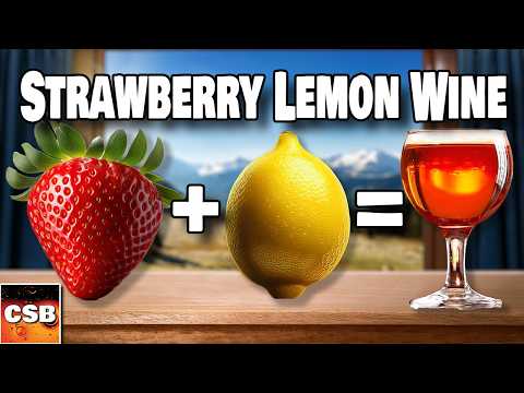 How We Made Strawberry Lemon Wine