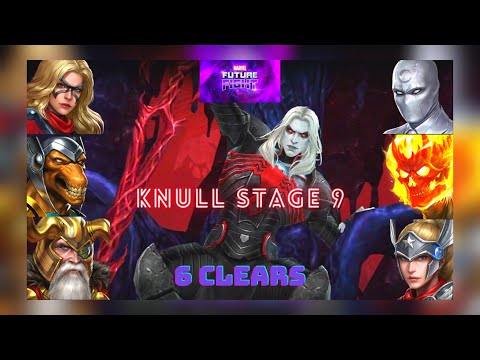 CLEAR KNULL STAGE 9 WITH 6 CHARACTERS | MARVEL FUTURE FIGHT