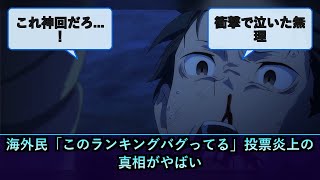 海外民「このランキングバグってる」投票炎上の真相がやばい