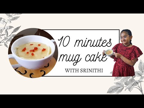 10 MINUTES MUG CAKE RECIPE I BY SRINITHI I BUTTERFLY KIDS
