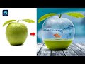 Photo Manipulation In Photoshop Apple And Fish