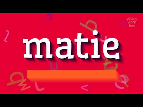 How to say "matie"! (High Quality Voices)