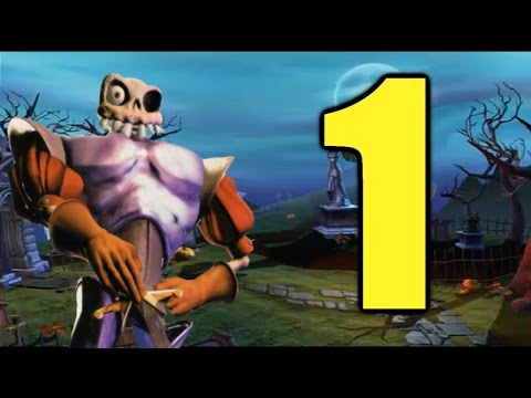 MediEvil Walkthrough Part 1 - 1998 - PS1 HD - BLIND - Level 1 Playstation 1 Gameplay / Emulator Rom