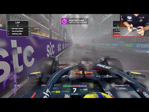 F1 22 Saudi Arabia Jeddah Circuit Wet Time Trial Hot Lap + Setup (1:40.569) #F122Game #Jeddah