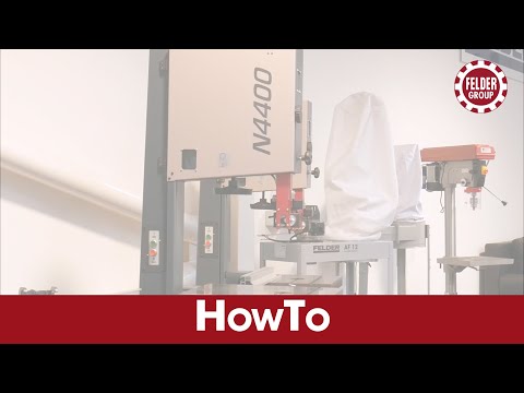 How To - Set up a Hammer bandsaw | Felder Group