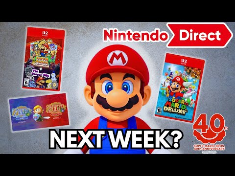 MASSIVE Mario Announcement NEXT WEEK + Zelda Remake???