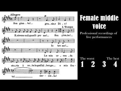Son giunta! - MIDDLE VOICE  (worst to best)