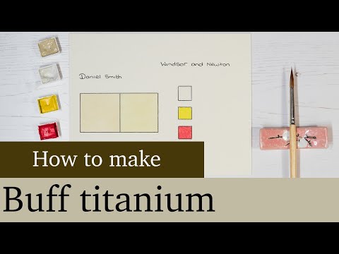 How to make buff titanium in watercolor.