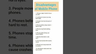 Download lagu 10 lines essay on Disadvantages of Mobile Phone / #Mobile / Disadvantages of mobile easy /  #Short mp3