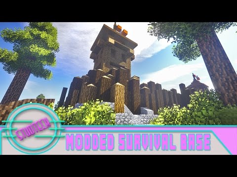 Minecraft: Modded Survival Base Build - Fort Design (Stud Tech Ep.6)