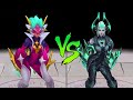 Ruined Shyvana vs Super Galaxy Shyvana Skin Comparison Spotlight (League of Legends)
