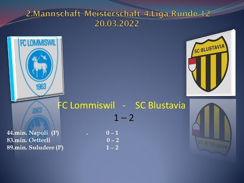 2.Mannschaft Meisterschaft 4.Liga FC Lommiswil - SC Blustavia