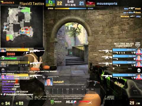 chrisJ Mousesports 3v1 Clutch Against Flipside MLG Columbus 2016