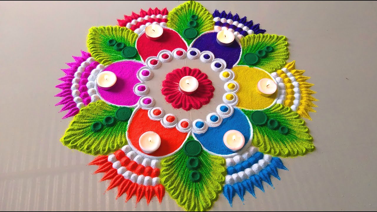 Diwali Rangoli Design by Ashok Etutor